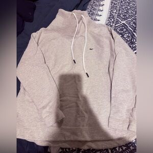 Vineyard Vines Gray Cowl Neck with Logo